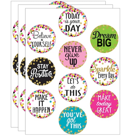 Teacher Created Resources Confetti Positive Sayings Accents, 30 Pieces, PK3 TCR8890